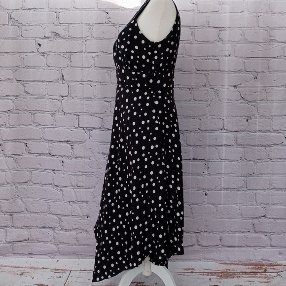 INC. Polka Dot Silk Dress Size 10 - Picture 5 of 10